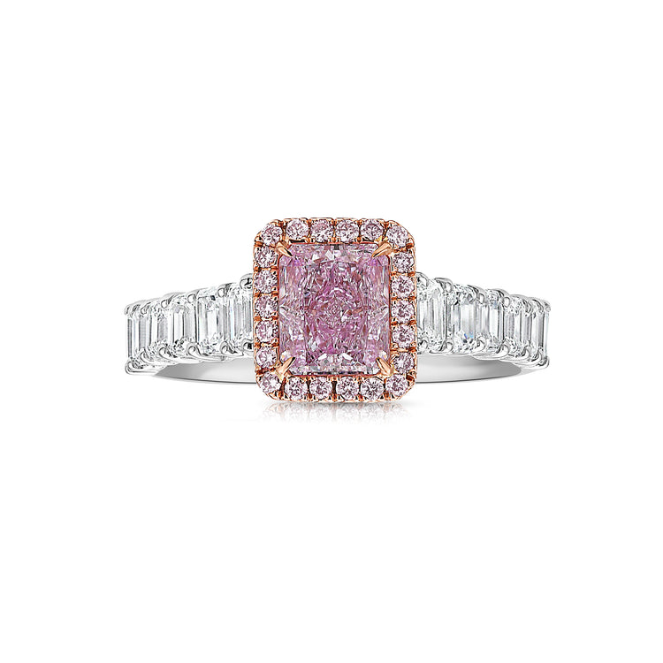 Light Pink Diamond Engagement Ring – Laqura - Main Image