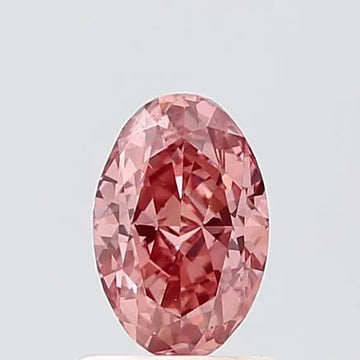 1.01ct Oval Lab Grown Diamond (Colour Fancy Intense Brownish Pink, Clarity VS2, IGI Certified)