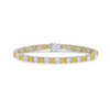 12ct Fancy Intense Yellow Alternating Diamond Bracelet