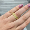 Fancy Yellow Oval Diamond Eternity Band