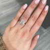 6ct Pink Internally Flawless (IF) Emerald Cut Diamond Ring