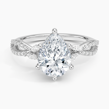 Luxe Willow Diamond Ring 0.25 ct.  in 18K White Gold