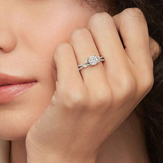 Luxe Willow Diamond Ring 0.25 ct.  in 18K White Gold