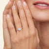 Six-Prong Petite Comfort Fit 1.5mm Solitaire Ring in 18K White Gold