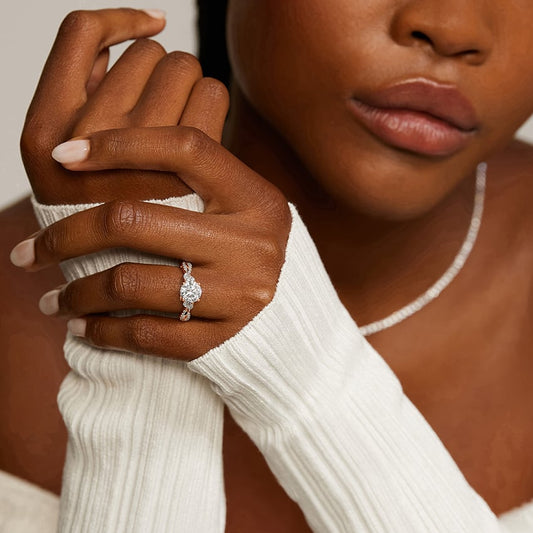 Adorned Luxe Willow Diamond Ring 0.33 ct in 18K Rose Gold