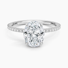 Perfect Fit Three-Quarter Diamond Ring 0.25 ct.  in 18K White Gold
