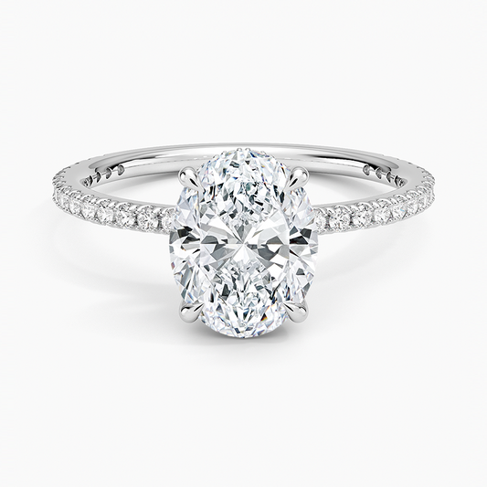 Perfect Fit Three-Quarter Diamond Ring 0.25 ct.  in 18K White Gold