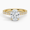 Sienna Half Coverage Hidden Accents Diamond Ring 0.50 ct  in 18K White Gold
