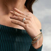Bezel Lab Diamond Tennis Bracelet 2.875 ct  in 18K Yellow Gold