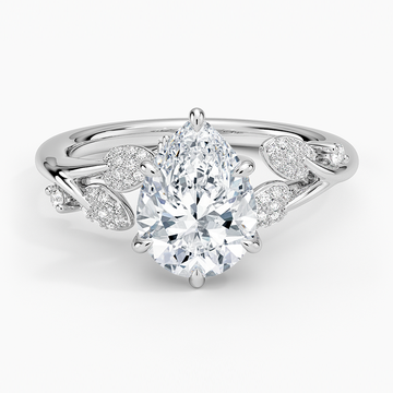 Canopy Diamond Ring in 18K White Gold