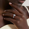 Canopy Diamond Ring in 18K White Gold