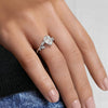 Canopy Diamond Ring in 18K White Gold