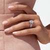 Canopy Diamond Ring in 18K White Gold