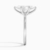 Marquise Lab Diamond - Solitaire Engagement Ring in 18k White Gold