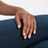Winding Willow Diamond Ring in 18K White Gold