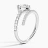Heart Shaped Lab Diamond Wrap Ring 1.5 ct  in 18K Rose Gold