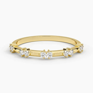 Duet Lab Diamond Ring 0.17 ct in 18K Yellow/White Gold