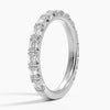 Nathalie Emerald Cut Lab Diamond Ring 0.88 ct in 18K Yellow/White Gold