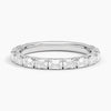 Nathalie Emerald Cut Lab Diamond Ring 0.88 ct in 18K Yellow/White Gold