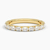 Nathalie Emerald Cut Lab Diamond Ring 0.88 ct in 18K Yellow/White Gold