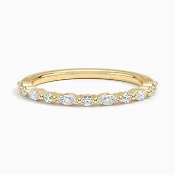 Delicate Versailles Diamond Ring 0.25 ct  in 18K Yellow Gold