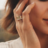 Sol Starburst Diamond Ring in 18K Yellow/White Gold