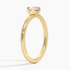 Heart Shaped Lab Diamond Ring in 18K Yellow Gold