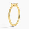 Emerald and Heart-Shaped Diamond Toi et Moi Ring 0.33 ct.  in 18K Yellow Gold