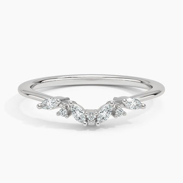 Yvette Diamond Ring 0.17 ct in 18K White/Yellow Gold