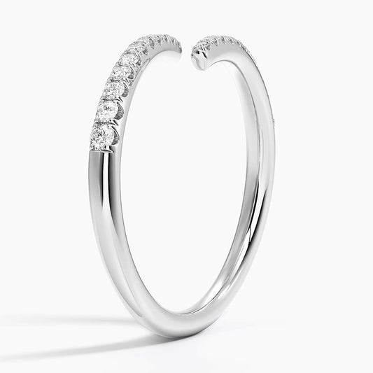 Sonya Lab Diamond Wrap Ring 0.20 ct in 18K Yellow/White Gold
