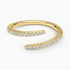 Sonya Lab Diamond Wrap Ring 0.20 ct in 18K Yellow/White Gold
