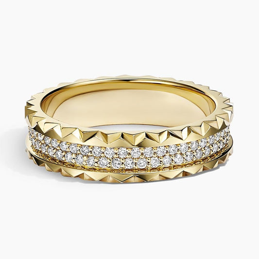 Sol Diamond Ring 0.50 ct in 18K Yellow/White Gold