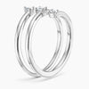Pascal Three Stone Lab Diamond Wrap Ring in 18K Yellow/White Gold