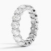 Oval Lab Diamond - Full Eternity Band in 18k White Gold