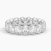 Oval Lab Diamond - Full Eternity Band in 18k White Gold