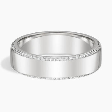 Men's Wedding Ring Eternity Setting