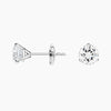 Claw Prong Diamond Stud Earrings 1 ct  in 18K White Gold
