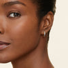 Diamond Huggie Earrings 0.25 ct in 18K White Gold