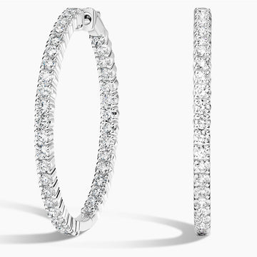 Perfect Luxe Hoop Lab Diamond Earrings