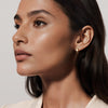 Silhouette Lab Diamond Hoop Earrings 0.2 ct in 18K Yellow Gold