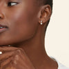 Circa Lab Diamond Drop Earrings  1 ct  in 18K White Gold