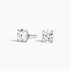 Claw Prong Diamond Stud Earrings 1 ct  in 18K White Gold