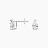 Pear Cut Lab Grown Diamond Stud Earrings White Gold 18k