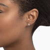 Pear Cut Lab Grown Diamond Stud Earrings White Gold 18k