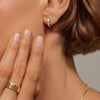 Taylor Lab Diamond Huggie Earrings 0.33 ct  in 18K Yellow Gold