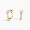 Taylor Lab Diamond Huggie Earrings 0.33 ct  in 18K Yellow Gold