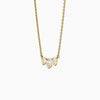 Bezel Heart Shaped Lab Diamond Necklace 0.50 ct  in 18K Yellow Gold