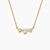 Bezel Heart Shaped Lab Diamond Necklace 0.50 ct  in 18K Yellow Gold