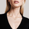 Bezel Heart Shaped Lab Diamond Necklace 0.50 ct  in 18K Yellow Gold