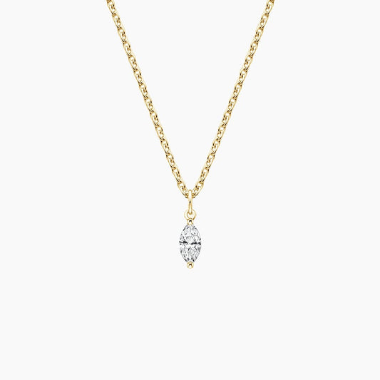Isla Diamond Pendant 0.17 ct in 18K Yellow Gold